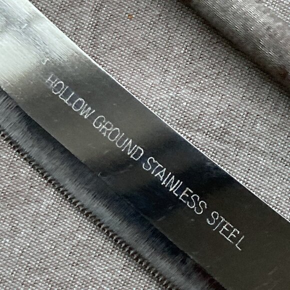 Vintage Sheffield Carving Set, 3pc BAKELITE Handles, Westall Richardson, England - Picture 6 of 8